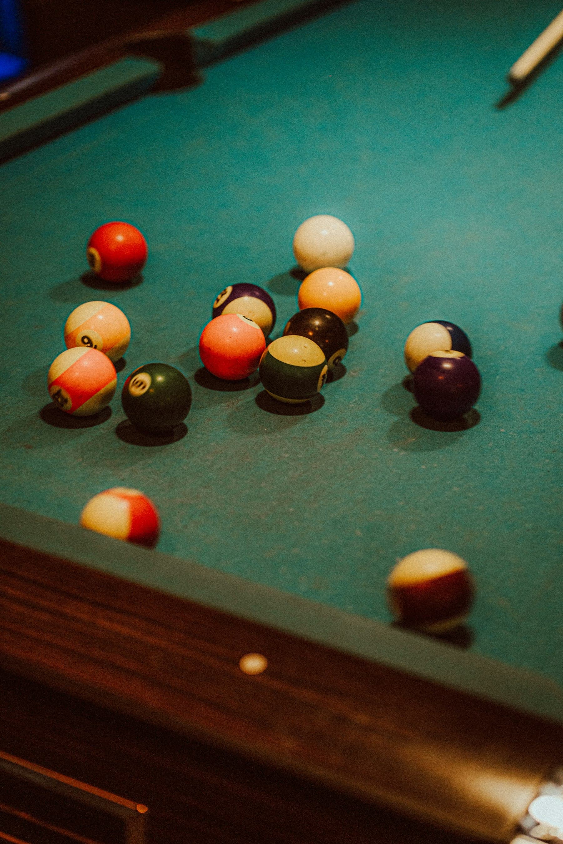 The pool table in the back room at Murphy's
